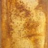 our lady
24" x  48"
asphaltum & acrylics
on rusted metal panel