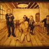 interrogation
24" x  18"
asphaltum & acrylics
on hardboard panel
